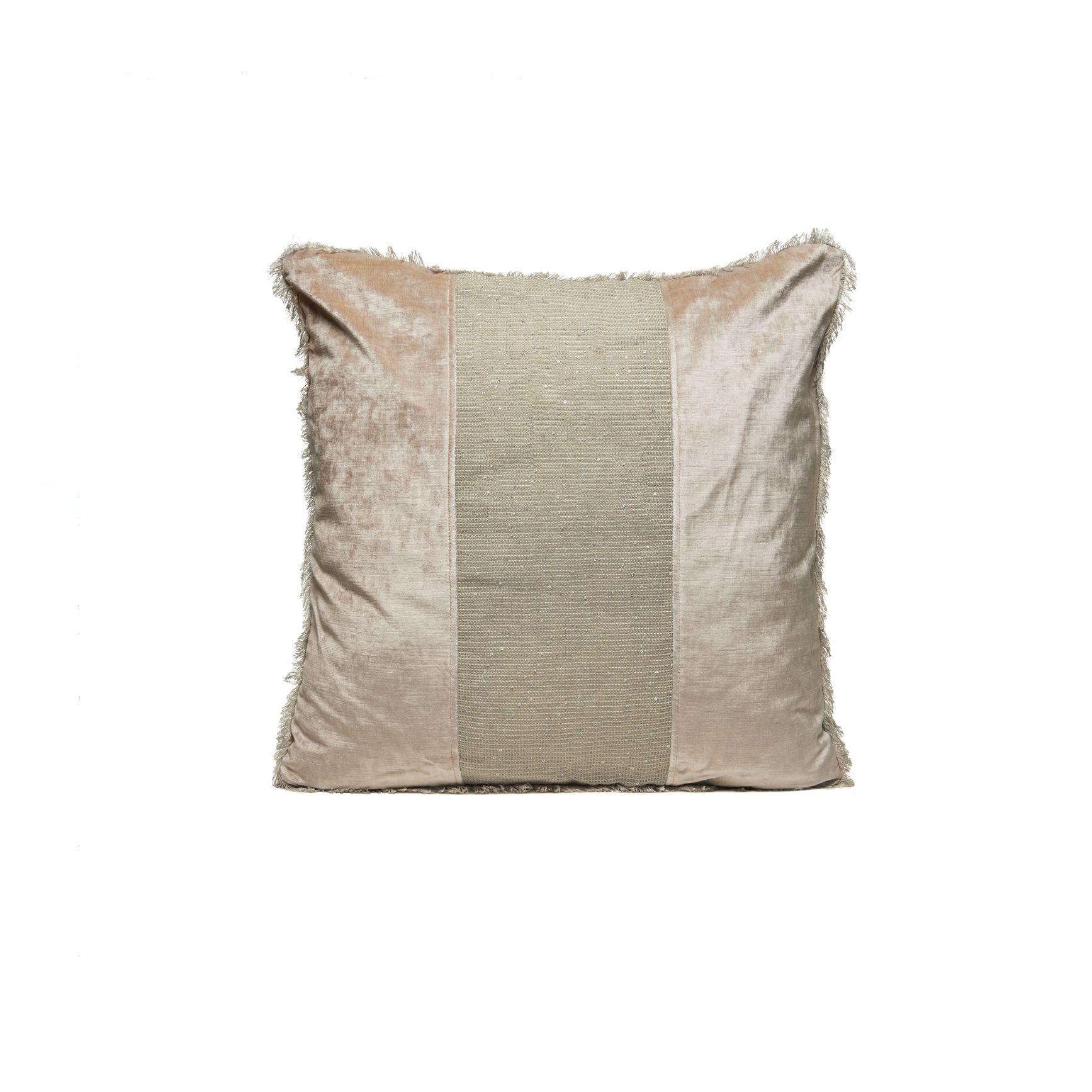 Coussin Diamond Stripe Beige Sable