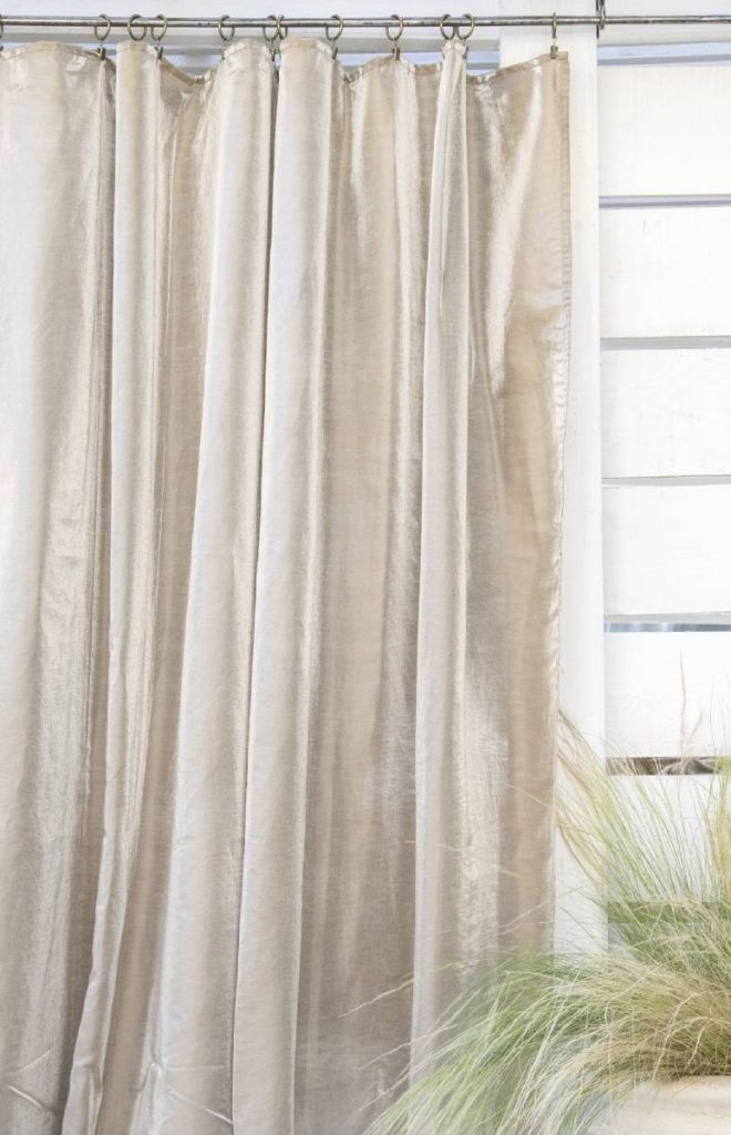 Rideaux sur mesure en lin beige – Confection haut de gamme Berengere Leroy