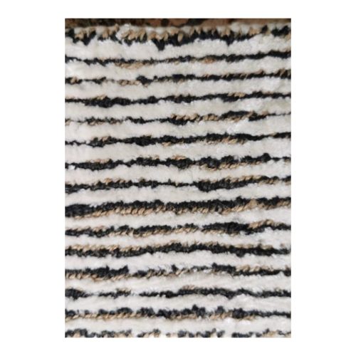 Tapis Médina Noir Brun & Blanc