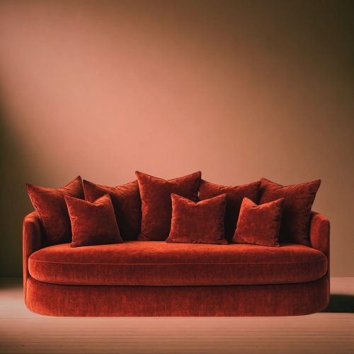 Canapé Convertible Ellipse Tsar Rouge Baiser