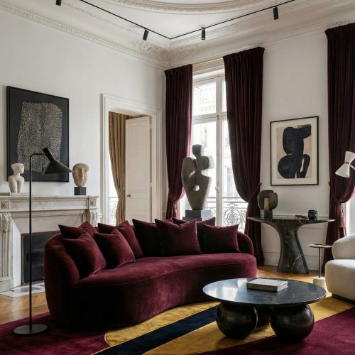 Canapé Aura Tsar Burgundy