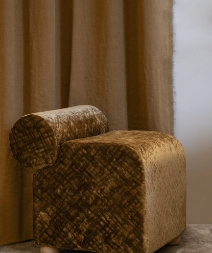 Fauteuil Zéphyr en velours Quattrocento