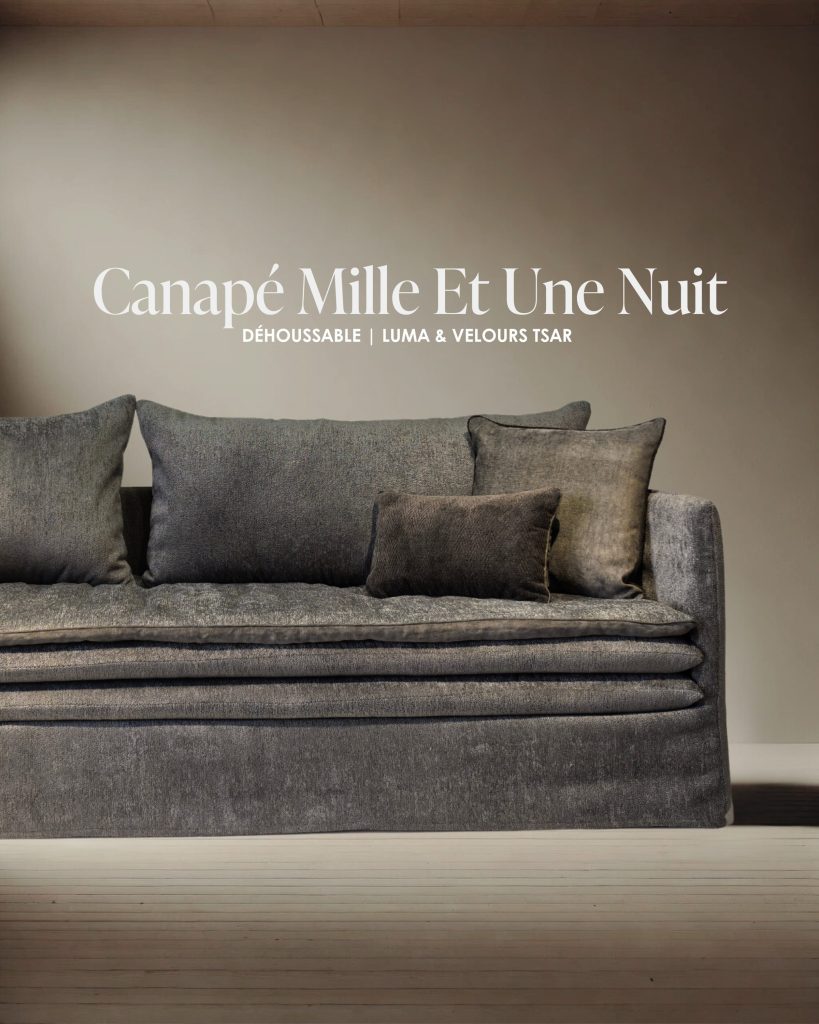 Canapé Mille Et Une Nuit 250 Cm En Luma Et Lin Vérone 