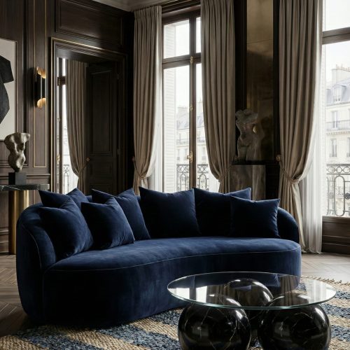 Canapé Aura Tsar Bleu Nuit