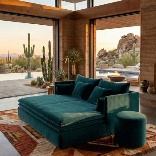 Canapé daybed Mille Et Une Nuit Tsar Lac / Fabriqué en France