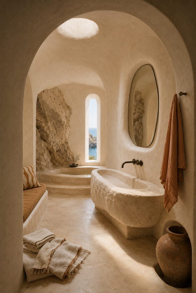 Le bain creusé dans la roche